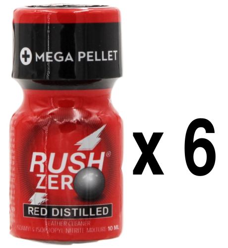 RUSH ZERO Red Distilled 10ml x6