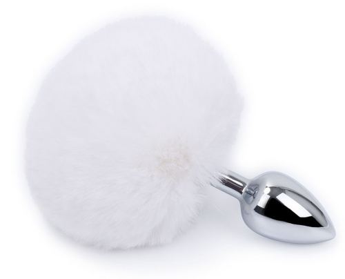 Plug Kaninchenschwanz Bunny Tail 6 x 2,7 cm Weiß