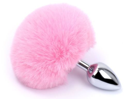 Plug Kaninchenschwanz Bunny Tail 6 x 2,7 cm Rosa