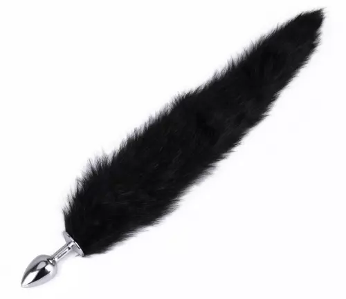 Plug Fuchsschwanz Fox 6 x 2,7 cm Schwarz – 2/12