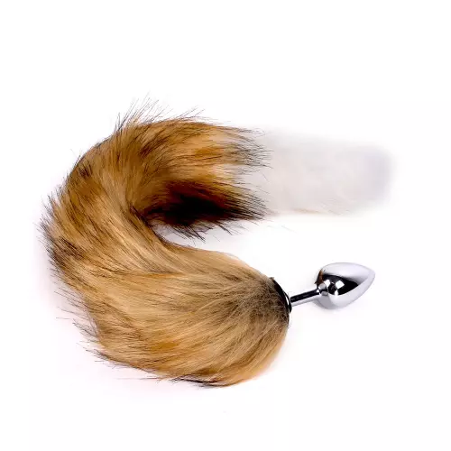 Plug Fuchsschwanz Fox 6 x 2,7 cm Beige-Weiß – 4/11