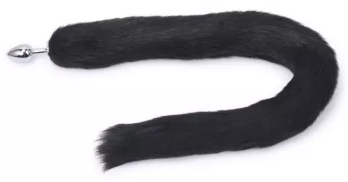 Butt Plug mit Pelzschwanz 8.4 x 4 cm Schwarz – 1/8