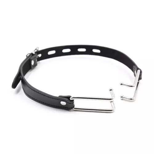 Hook-Knebel Kunstleder Schwarz – 3/5