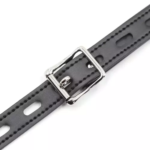 Hook-Knebel Kunstleder Schwarz – 4/5