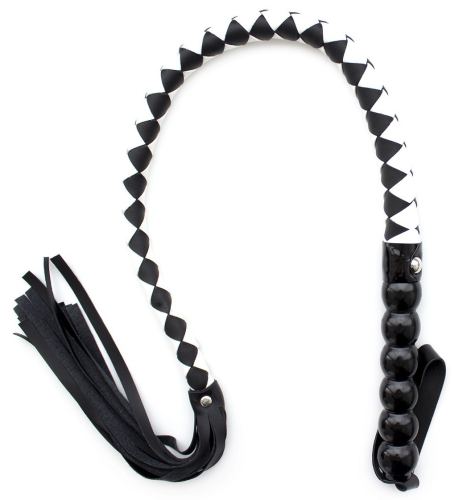 Mahogany Whip 85cm Black and White