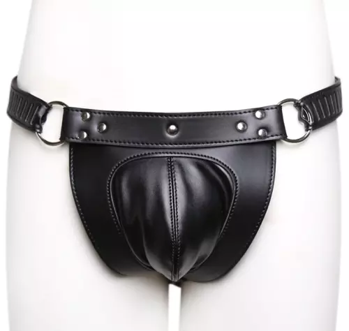 Keuschheitsgürtel Panty Belt Kunstleder – 1/8