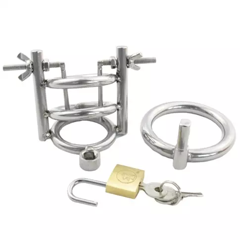 Chastity Cage with Urethral Spreader - 3cm Diameter – 3/6