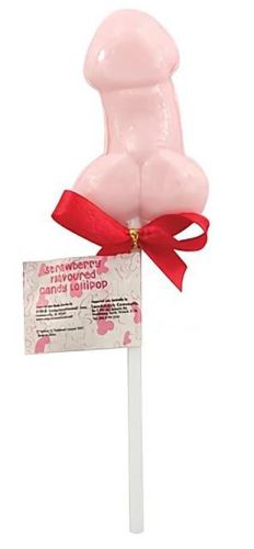 Snoep Lolly Penis Aroma Aardbei 35g