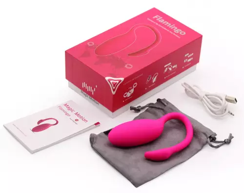 Vibrationsei Flamingo mit Fernbedienung 7.2 x 3 cm – 10/17