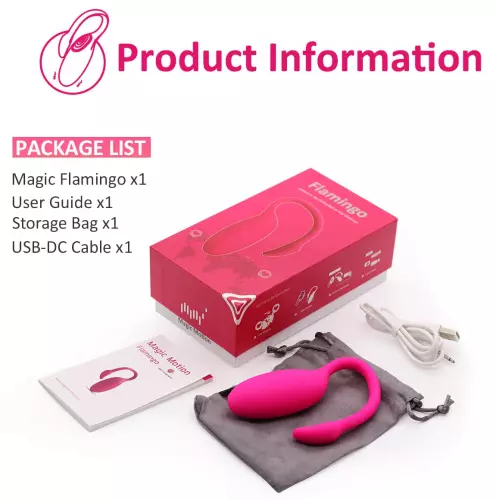 Vibrationsei Flamingo mit Fernbedienung 7.2 x 3 cm – 11/17