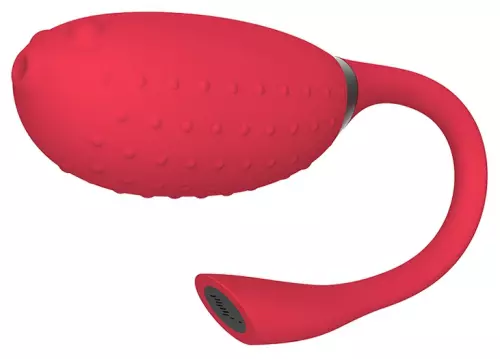 Vibrationsei Fugu mit Fernbedienung 7 x 3.5 cm Rot – 5/10