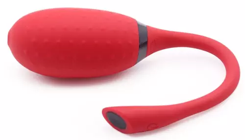 Vibrationsei Fugu mit Fernbedienung 7 x 3.5 cm Rot – 6/10