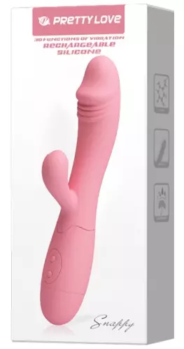 Vibrator Rabbit Snappy 9,5 x 3,2 cm Pastellrosa – 2/8