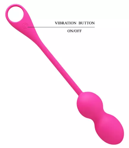 Vibrierende Geisha-Kugeln Elvira 8 x 3.2 cm Rosa – 9/13