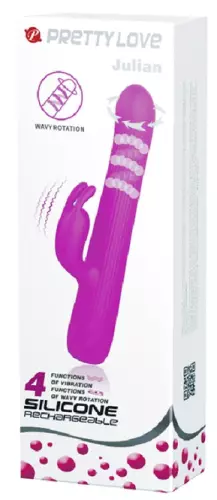 Rabbit mit Rotation Julian Pretty Love 12 x 2.5 cm Violett – 2/9