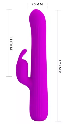 Rabbit mit Rotation Julian Pretty Love 12 x 2.5 cm Violett – 6/9