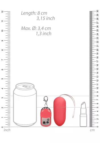 Kabelloses vibrierendes Ei SPLASH 8 x 3.4 cm Rosa – 7/11