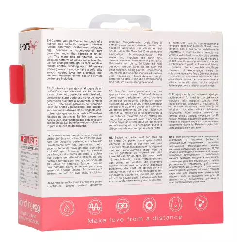 Kabelloses vibrierendes Ei SPLASH 8 x 3.4 cm Rosa – 11/11