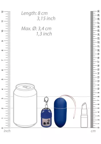 Funkferngesteuertes Vibrationsei Splash 8 x 3.4 cm Blau – 4/10