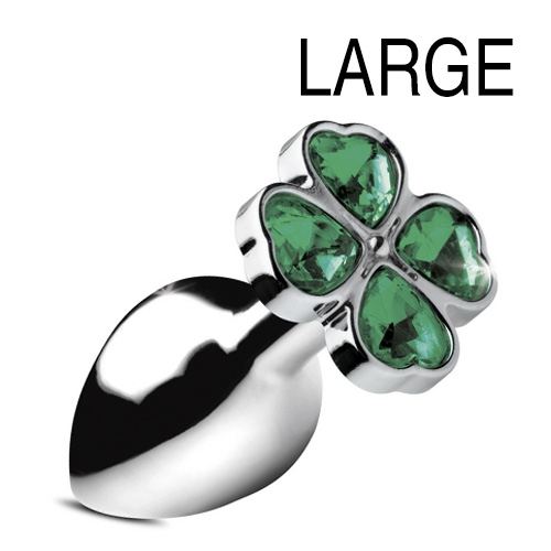 Sieraad-plug Lucky Gem Klavertje 9 x 4 cm