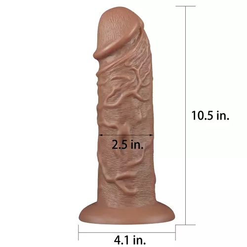 Chubby Dildo 23 x 6.5 cm Brown – 15/16