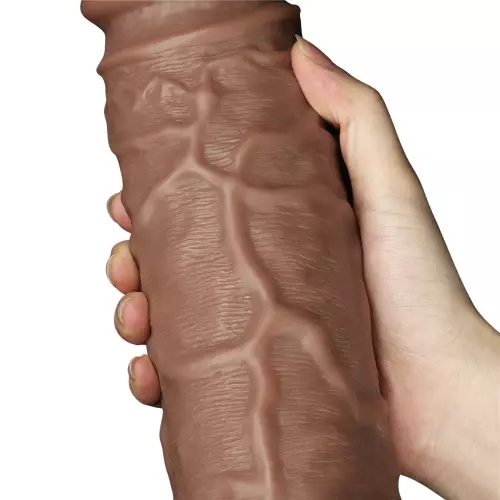 Vibrating Chubby Dildo 23 x 6.5 cm Brown – 6/18