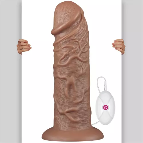 Vibrating Chubby Dildo 23 x 6.5 cm Brown – 11/18