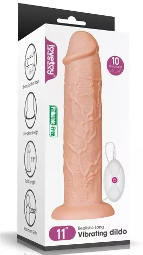 Vibrating Long Dildo 25 x 6 cm – 2/18
