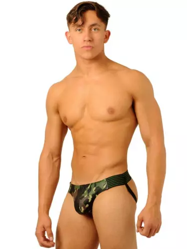 Jockstrap Fist Leder Camo Army – 3/5