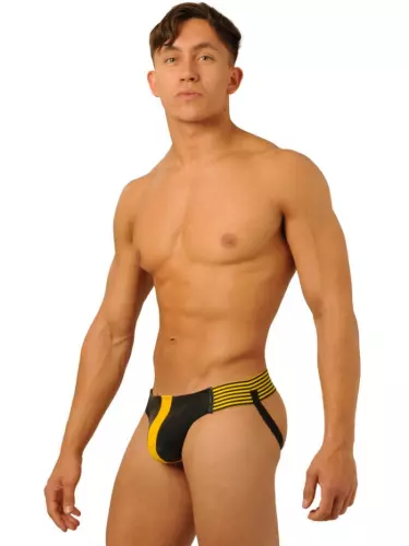 Jockstrap Fist Leder Gelb – 3/5