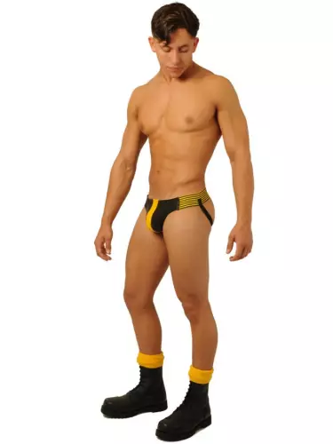 Jockstrap Fist Leder Gelb – 5/5