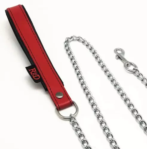 Leine mit Ledergriff 1m Rot – 5/5