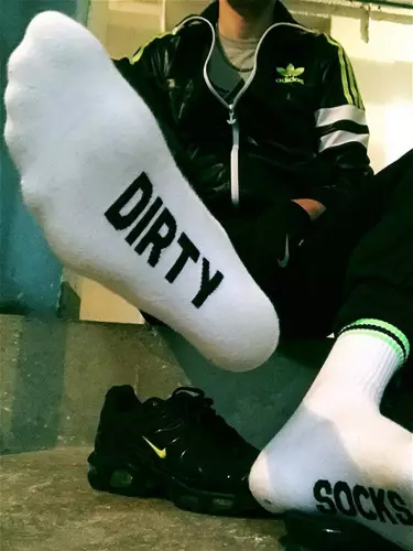 Socken Dirty Weiß-Grün – 2/11