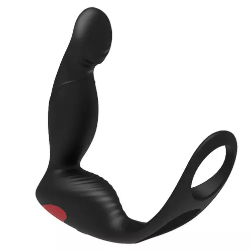 Plug mit Cockring Langer P-Spot 10 x 3 cm – 2/3