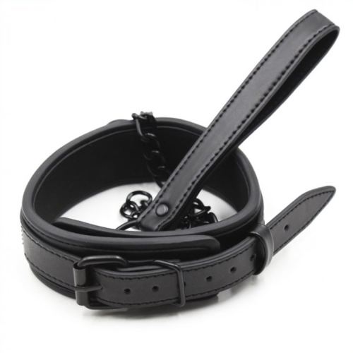 Collar Leash Black