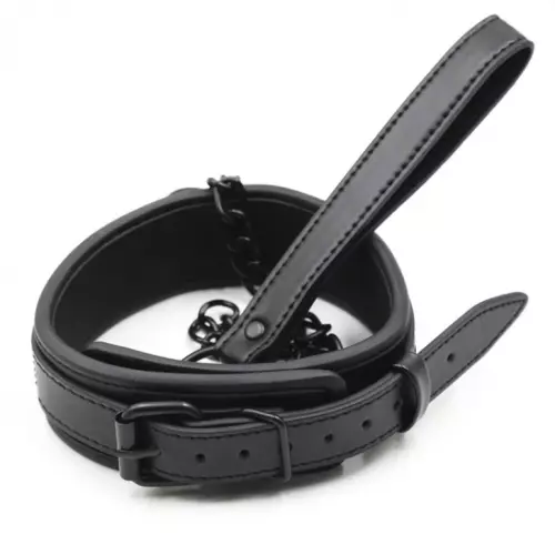 Halsband Leine Schwarz – 1/3