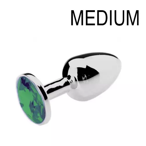 Schmuck-Plug Grün 7 x 3.4 cm – 1/3