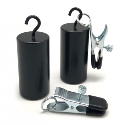 Gewicht voor borsten / Ballstretcher 400g met klemmen - 2 stuks