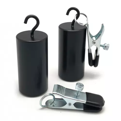 Gewichte für Brüste / Ballstretcher 400g mit Klemmen - 2 Stück – 1/2