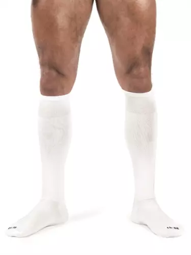 Oberschenkelhohe Socken Foot Socks Weiß – 2/4