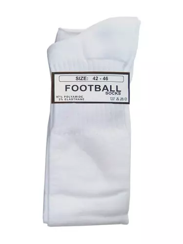 Oberschenkelhohe Socken Foot Socks Weiß – 4/4