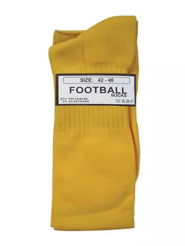 Oberschenkelhohe Socken Foot Socks Gelb – 4/4