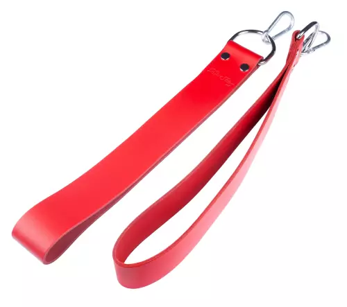 2er Set Fußstützen für Leder-Sling Rot – 1/2
