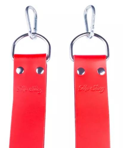 2er Set Fußstützen für Leder-Sling Rot – 2/2