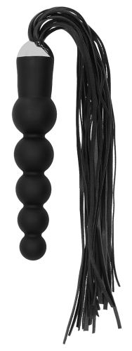 Peitsche-Dildo Black Whip Beads 15 x 4 cm
