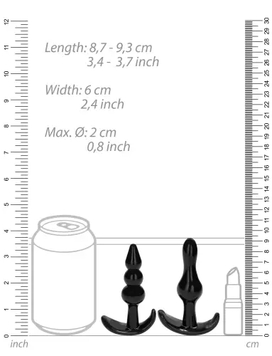 Set mit 4 verschiedenen Plugs Sono N80 – 4/15