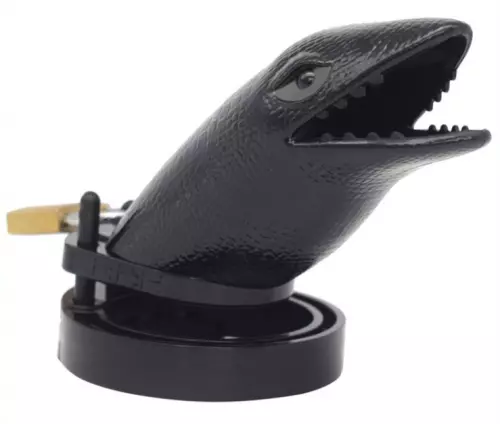 Keuschheitskäfig Crocodile 10 x 3.5cm Schwarz – 2/3