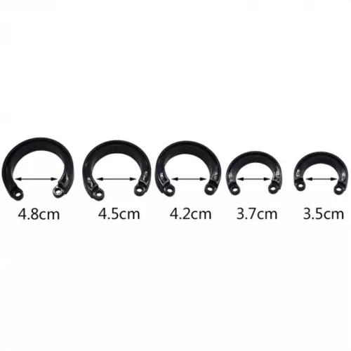 Keuschheitskäfig Crocodile 10 x 3.5cm Schwarz – 3/3