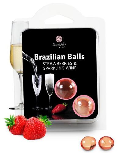 BRAZILIAN BALLS Massage Balls Sparkling Strawberry Wine