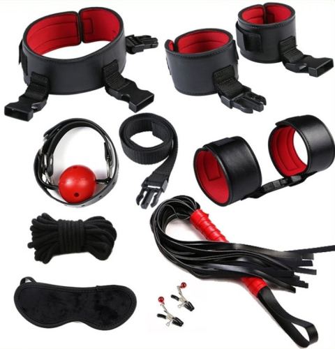 Eye-Splice Kit Schwarz-Rot 8-teilig
